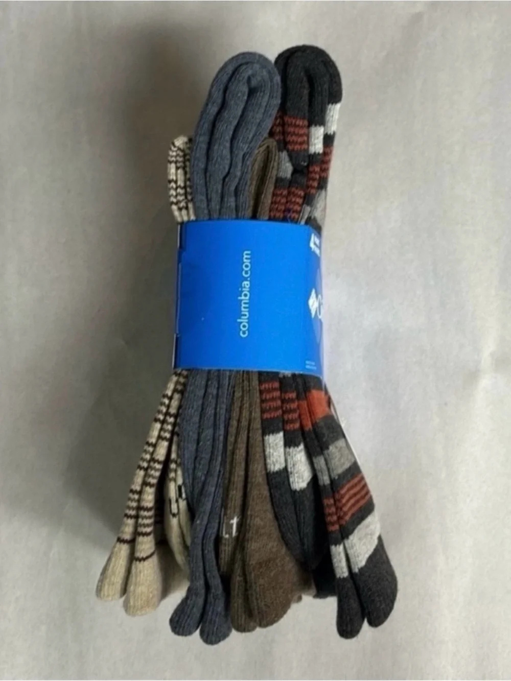 New Columbia Socks Men’s 4 Pair Multicolor Striped Crew Socks Activewear Casual